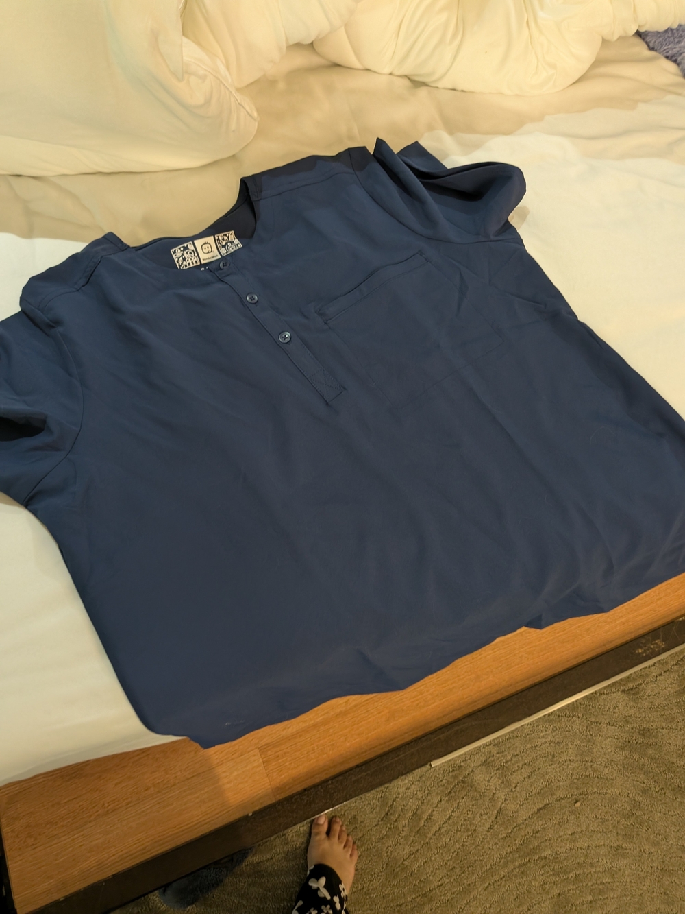 WonderWink Women's Navy Scrub Top
